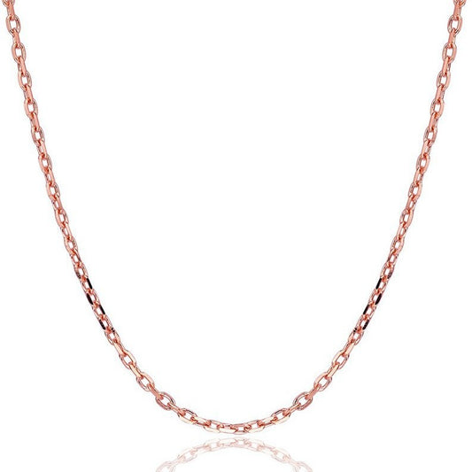 Women's Sier-plated Rose Gold Sier Cross Chain Korean Style Necklaces