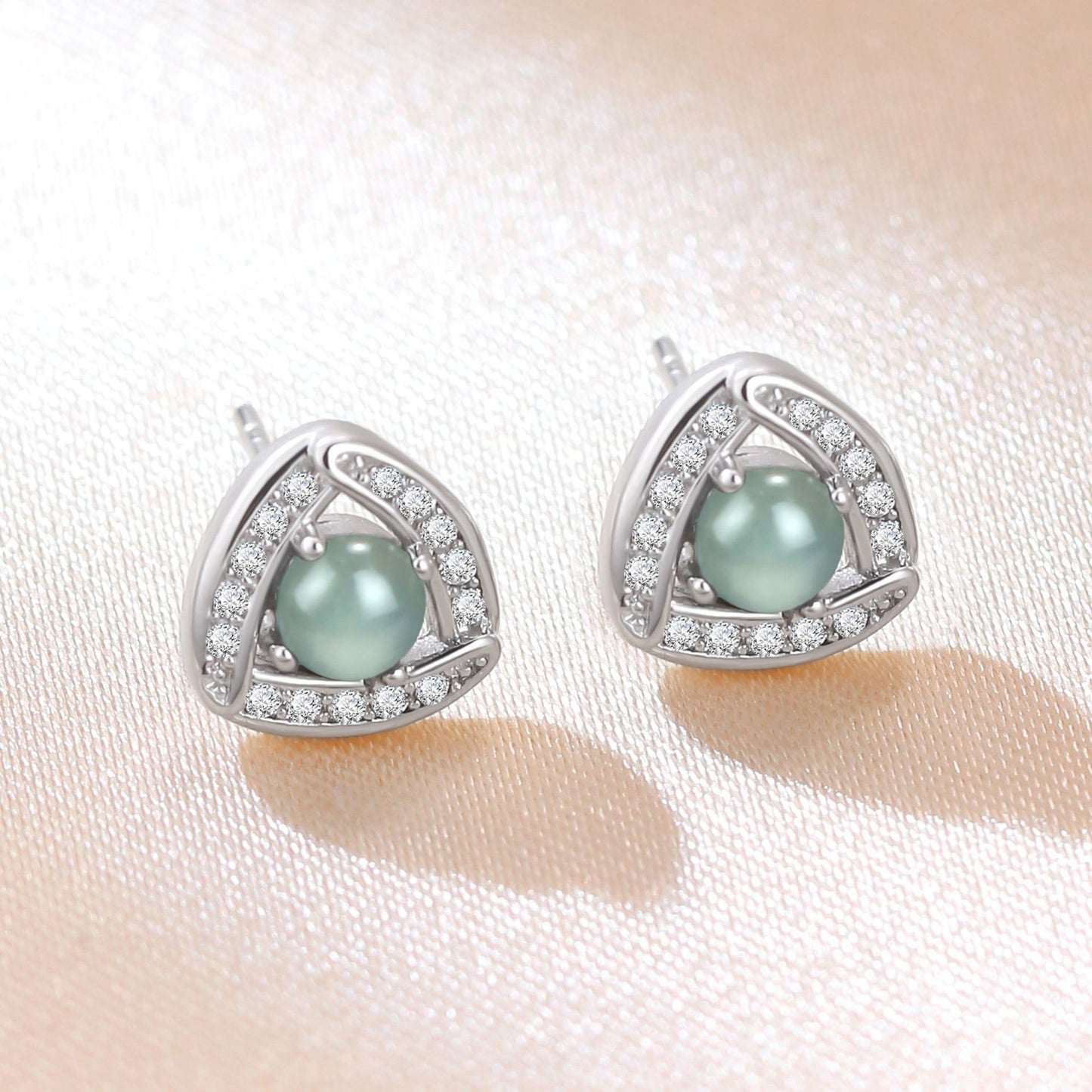Natural Cargo Blue Water Jade Fashion Light Luxury High Sense Rings