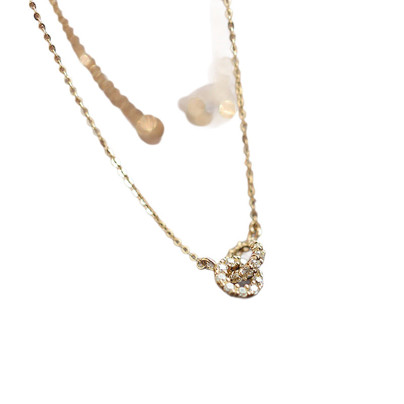 Women's Sier Good Luck Full Diamond Palace Style Very Fine Beautiful Necklaces