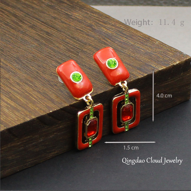 Antique Style Fairy Niche Design High Class Elegant Earrings