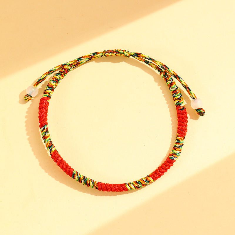 Women's & Men's Horse Life Red Rope Hand-woven Dorje Knot Tantra Bracelet