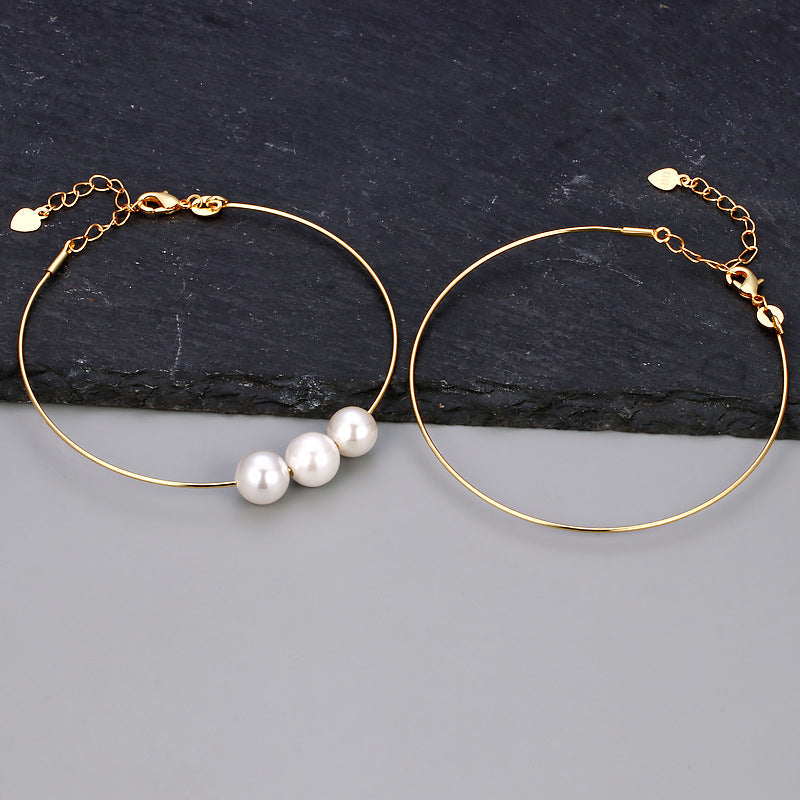 Universal Screw Pattern Hand Detachable Beaded Right Rain Bangle Bracelet