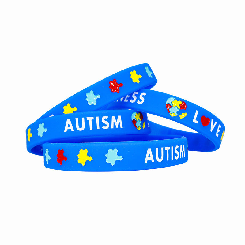 Color Puzzle Public Welfare Rubber Wristband Bracelet