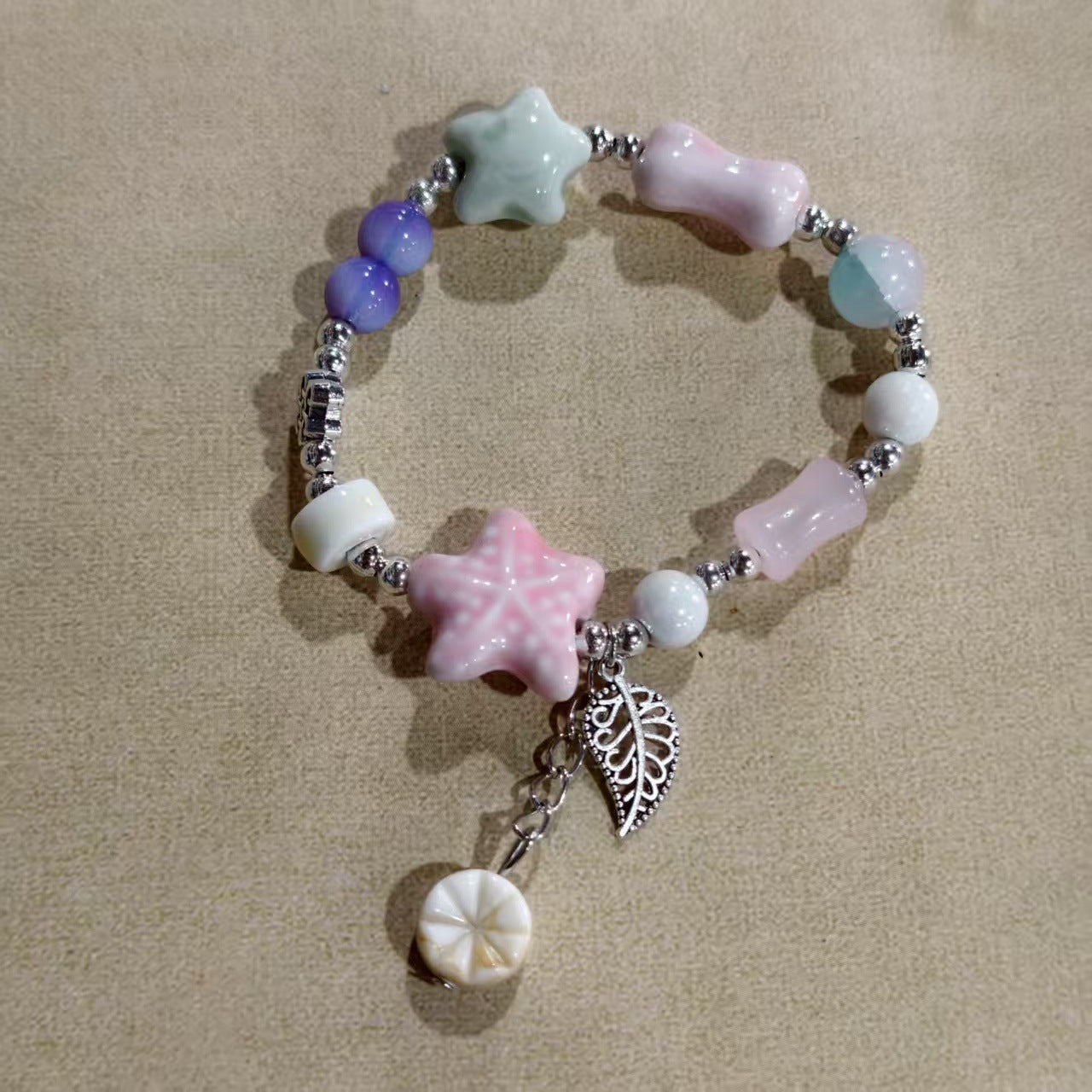 Alloy Ceramic Ethnic Style Single Handmade Filament Bracelet