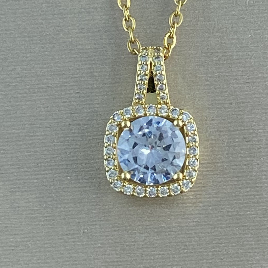 Women's Real Gold Plating Opal Fox Clover Pendants