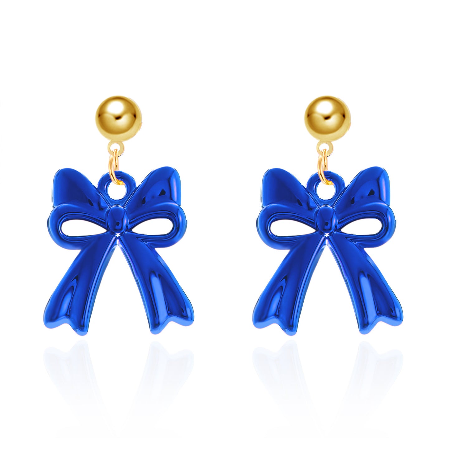 Three-dimensional Bow Exaggerated Design High Sense Graceful Earrings