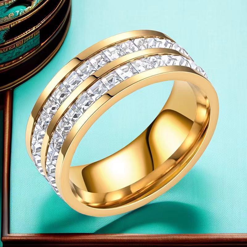 Women's Sense Niche Roman Digital Rotating Light Luxury Rings