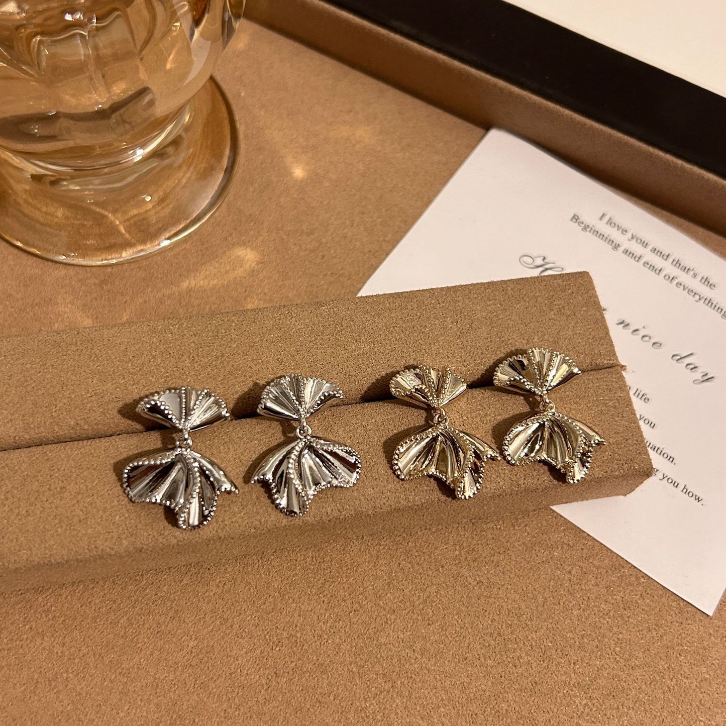Style Niche Design Premium Personality Bow Everyday Joker Unique Exquisite Stud Earrings