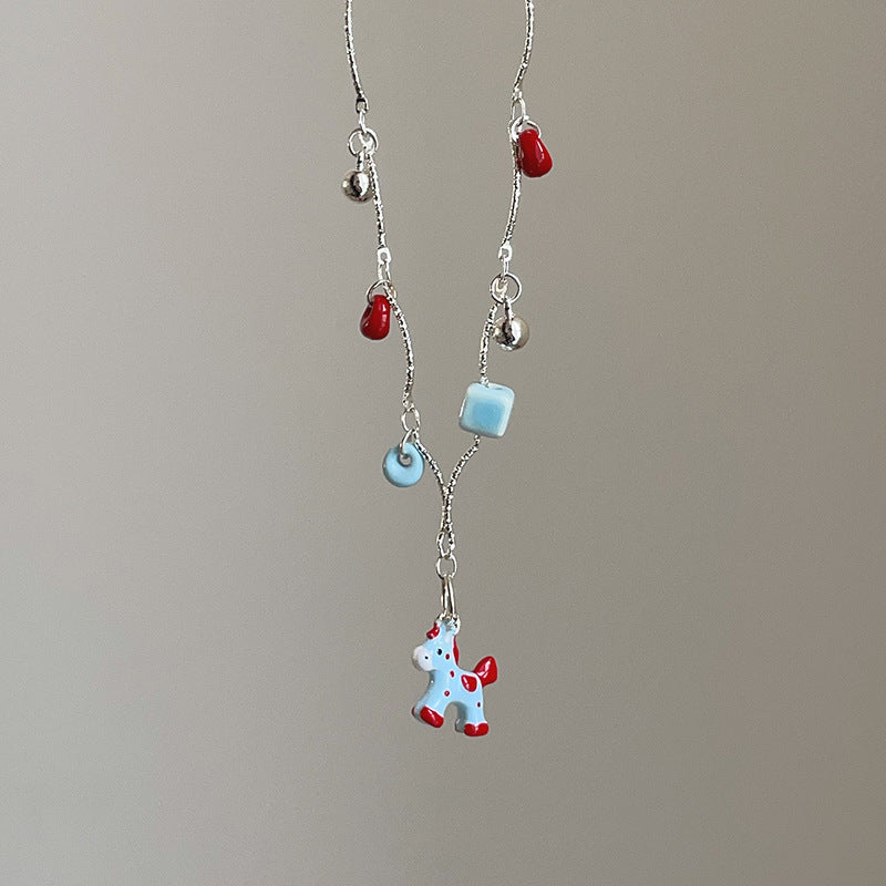 Love Pony Female Unique Trendy Wild Sweater Necklaces
