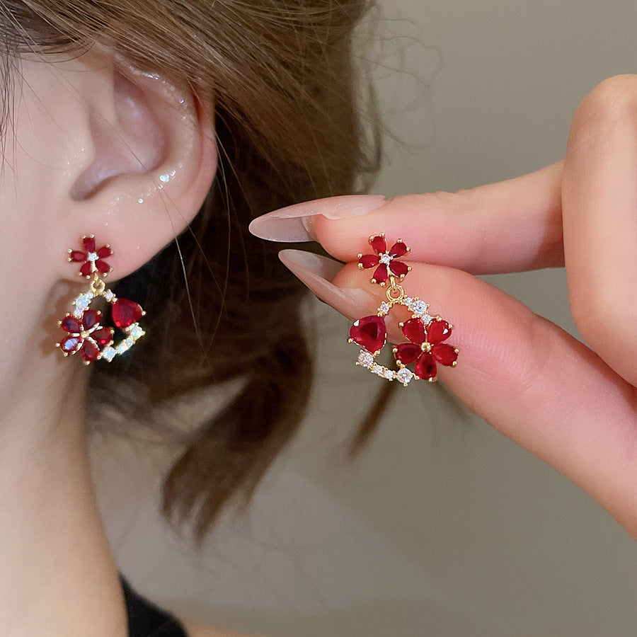 Tassel Ear Clip Vintage Court Style Rings