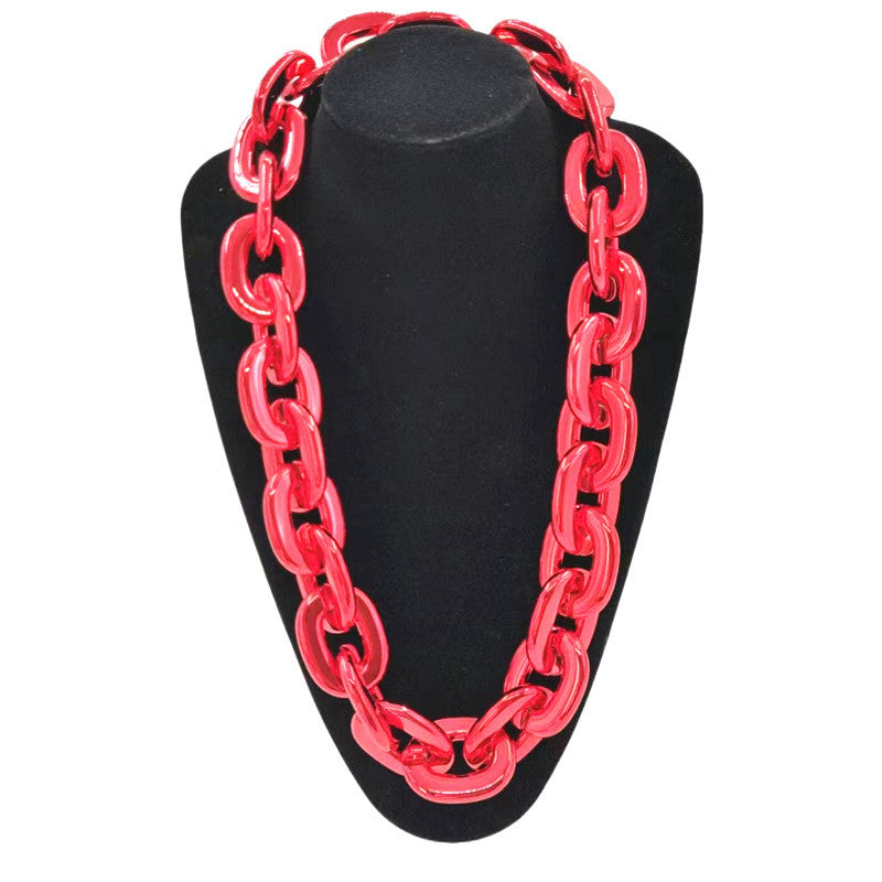 Chain Team Tag Props Acrylic Nightclub Performance Necklaces