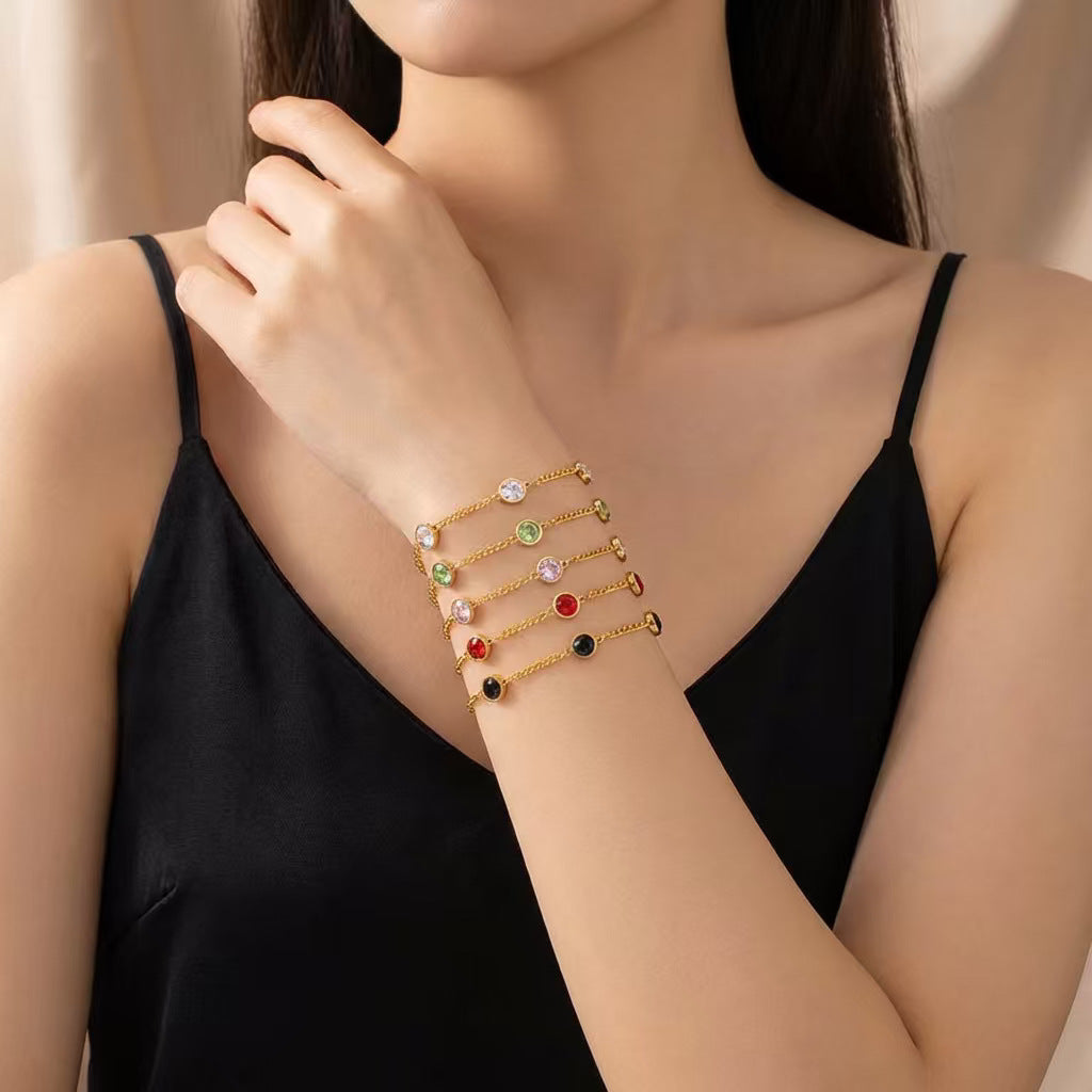 Steel Female Exquisite Thin Chain Gold Jewelry Accessories
