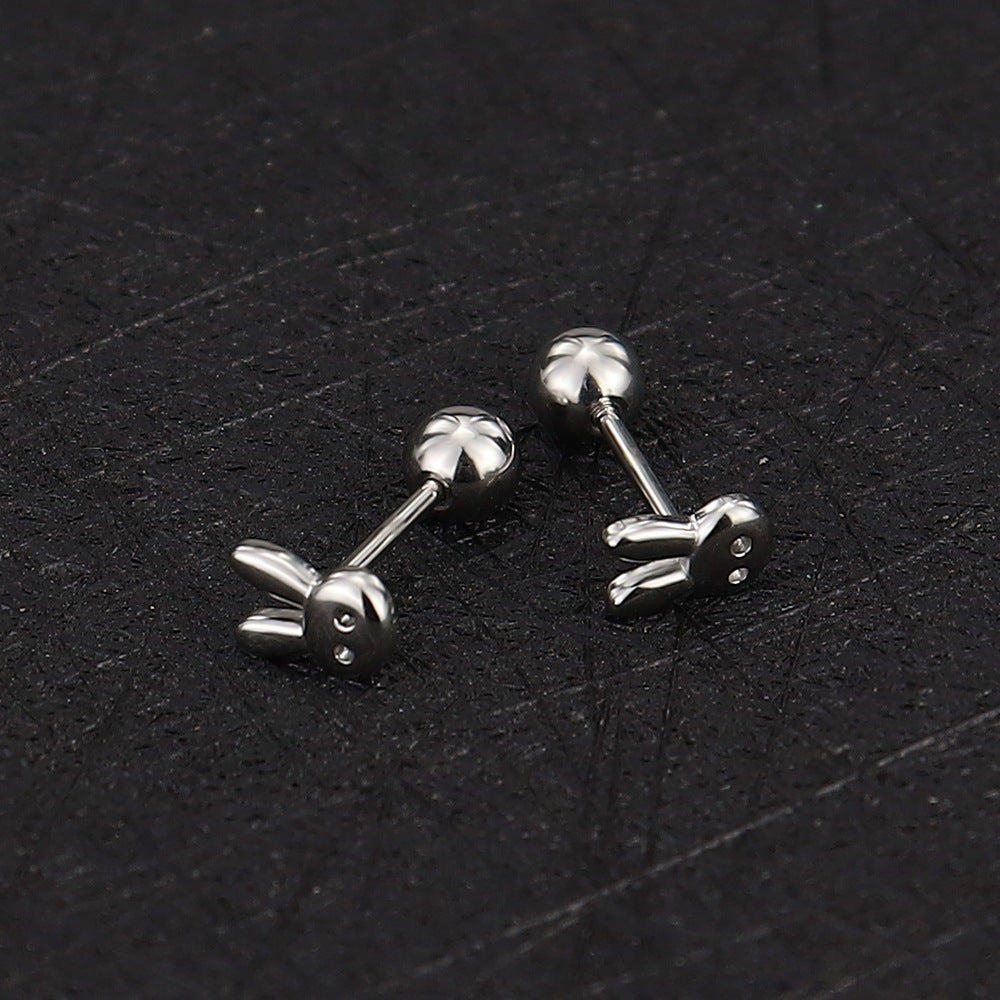 Stainless Steel Ear Bone Nail Mini Piercing Screw Rings