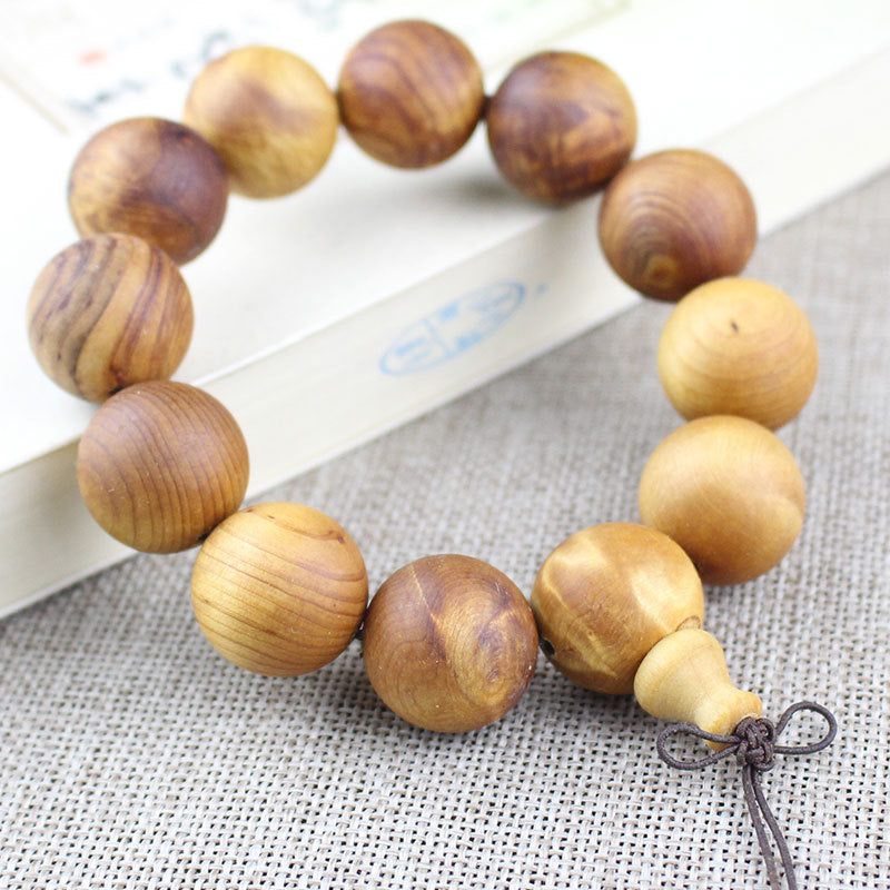 Women's & Men's Arborvitae Made Of Mature Material Scar Beads Bracelet
