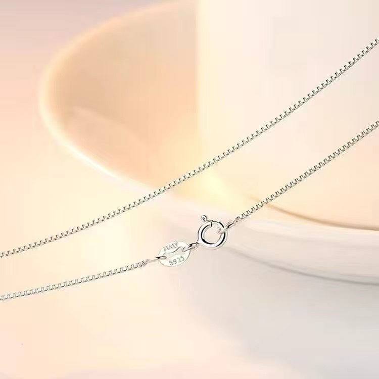 Sier-plated Circle Temperament Wild Ladies Clavicle Chain Fashion Personalized Necklace