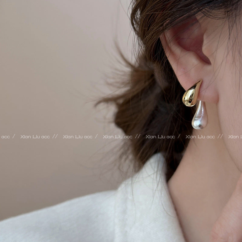 Women's Water Drop Niche Design Premium Unique Retro Affordable Luxury Earrings