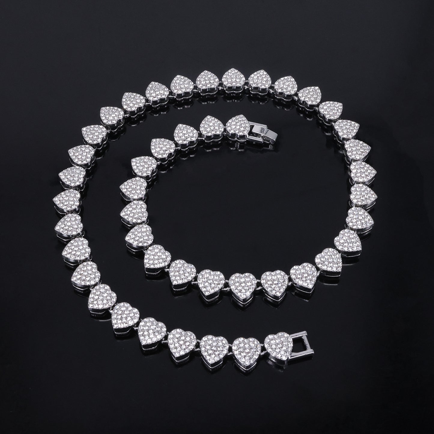 Women's & Men's Diamond Alloy Advanced Sense Niche Rap Hip Hop Necklaces