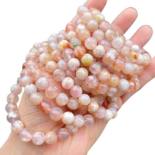 Women's Iced Cherry Agate Simple Style Marine Bracelets