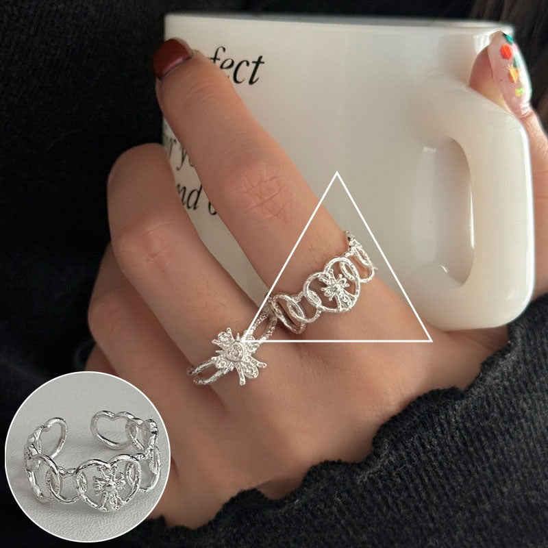 Women's Style Temperament Water Drop Retro Stylish Rings