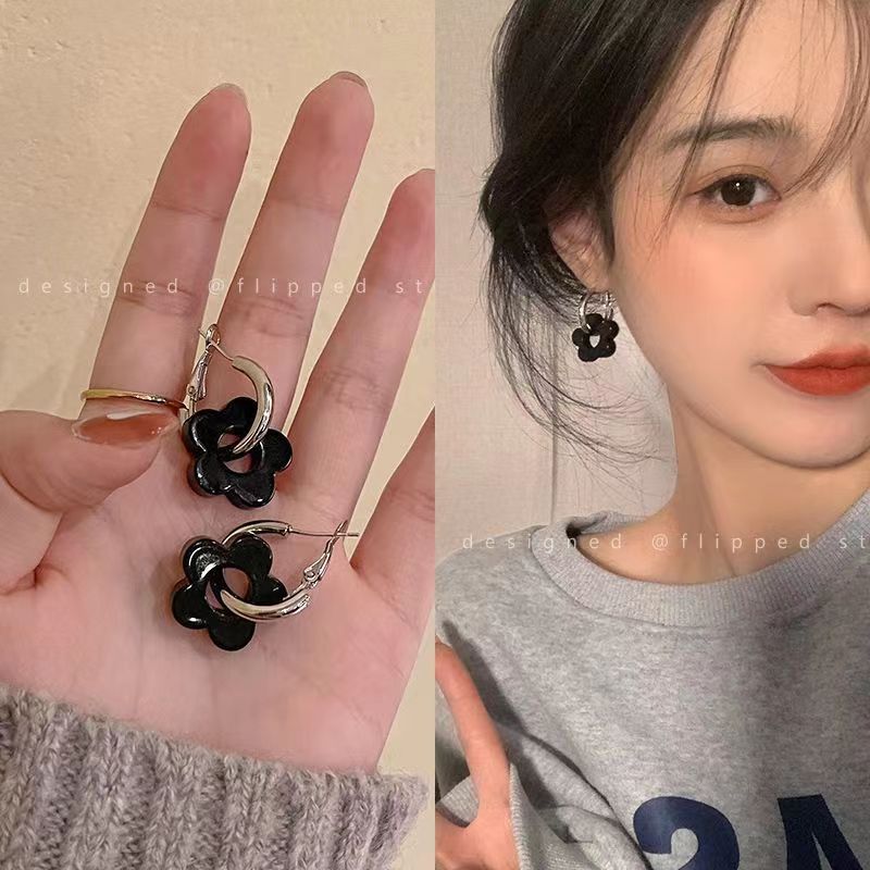 Fairy Style Korean Sweet Mori Minority Elegant Face Earrings