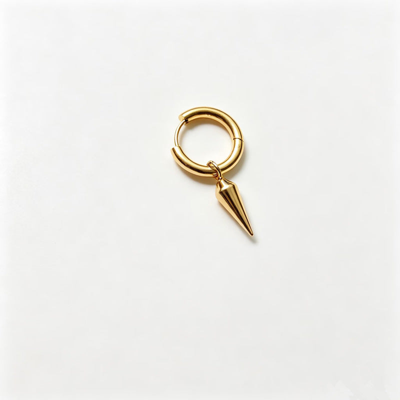 Little Devil Pointed Tapered Stainless Steel Cool Hip Hop Style Rings