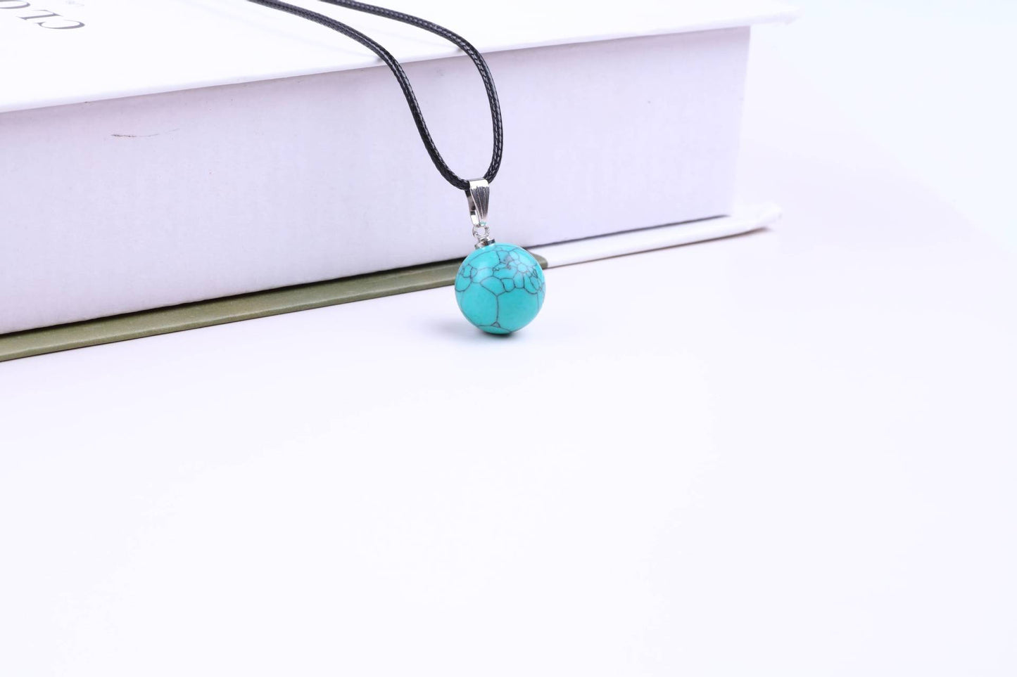 Stone Ball Punch Round Accessories Colorful Crystal Pendants