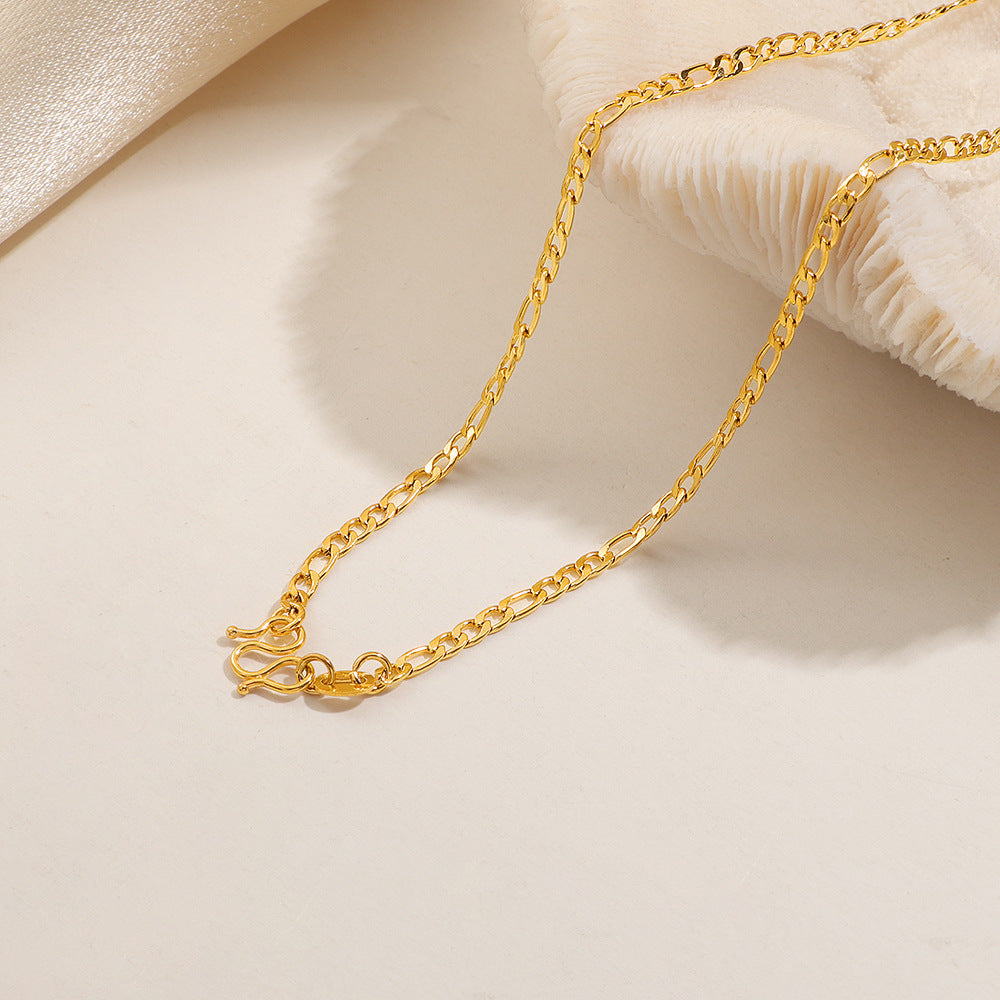 No Fading Buckle Snake Bones Chain Female Simple Commute Choker Necklaces
