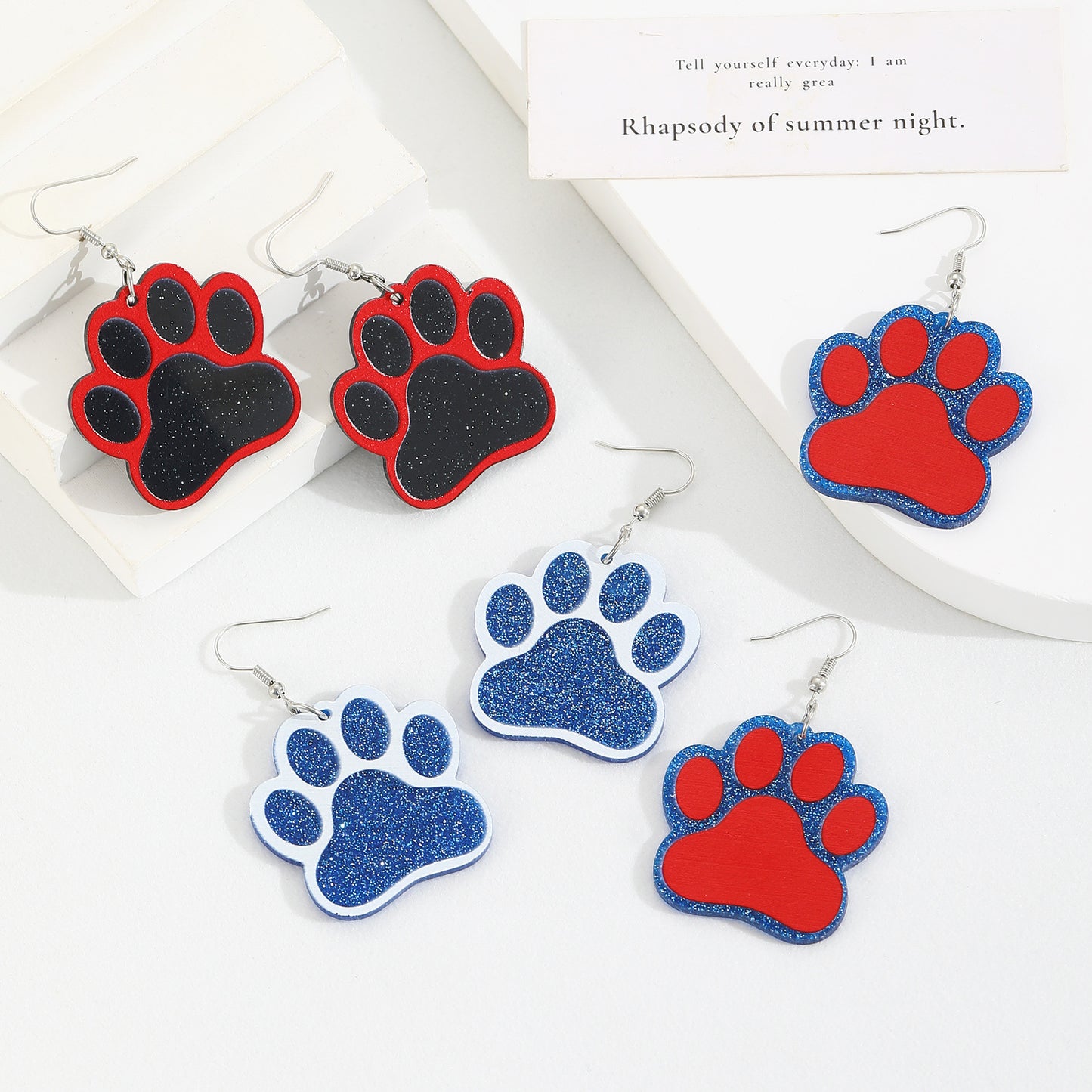 Cat Claw Fashion Temperament Cartoon Pet Earrings