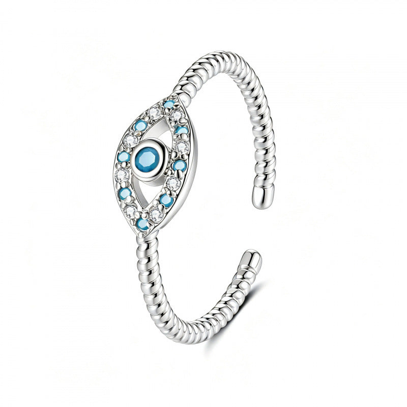 Eye Open Fashion Personality Hip Hop Ring