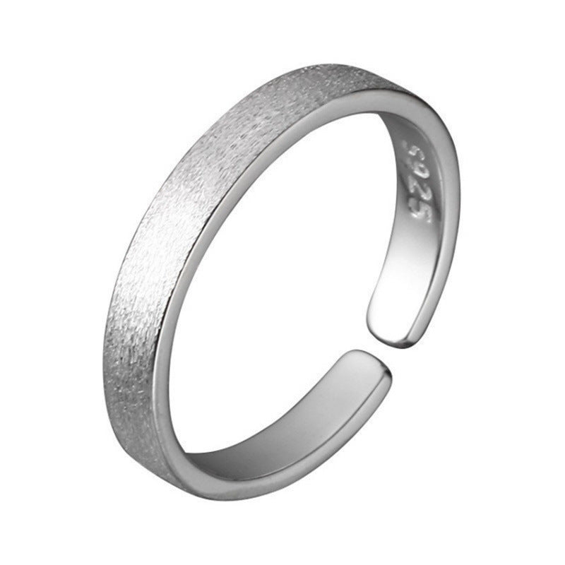 Women's Sier Simple Light Luxury High-grade Index Finger Open Rings