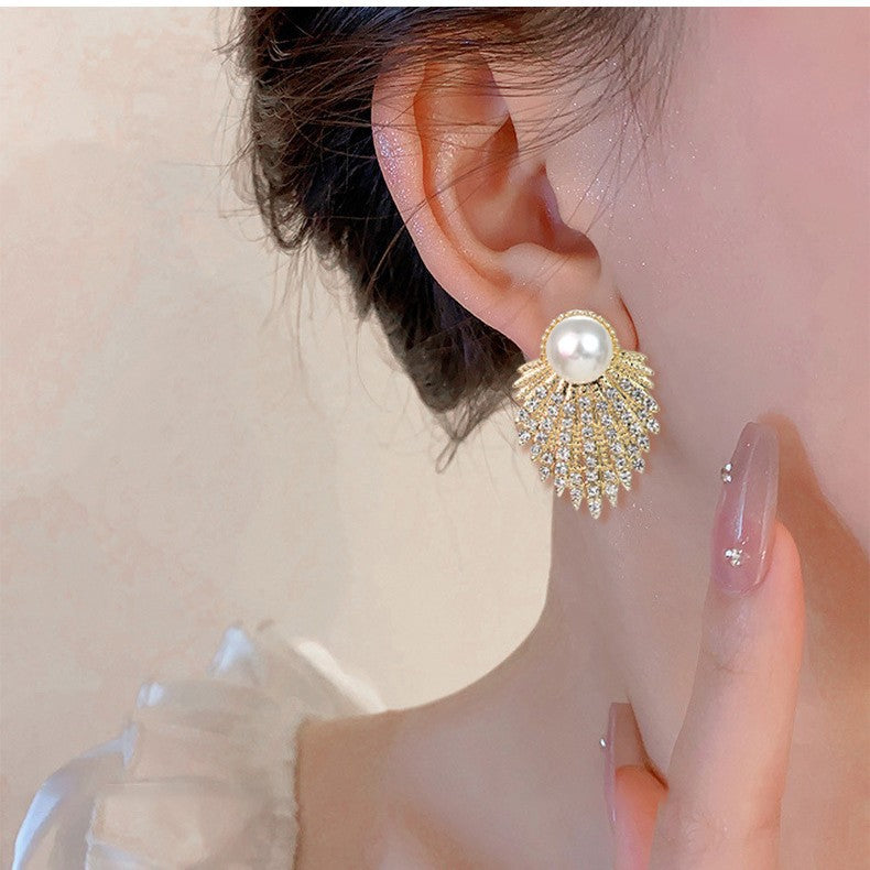 Women's High-grade Diamond Alloy For Niche Temperament Earrings