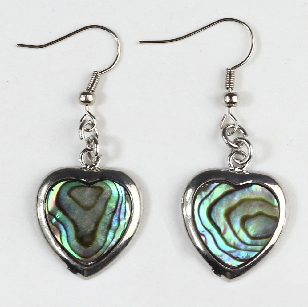 Natural Abalone Shell Ear Hook Eardrop Earrings