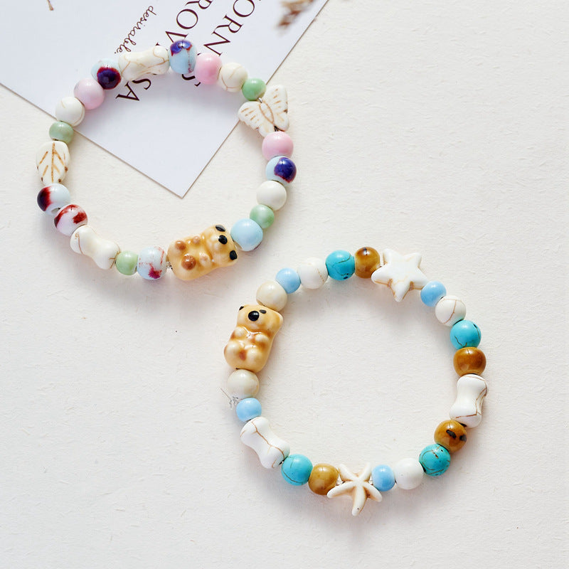 Jewelry Cute Bear Female Gift Live Bracelets