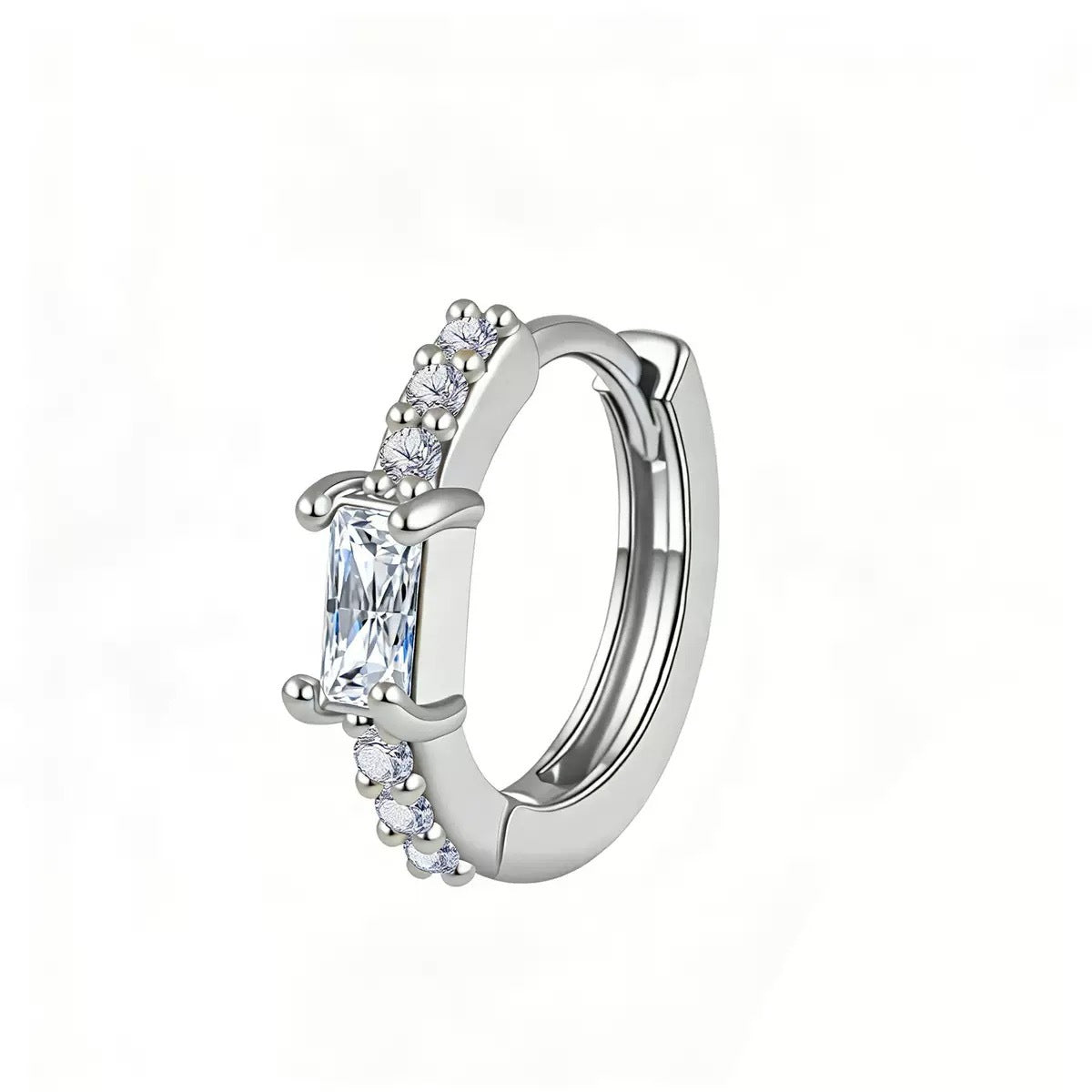 Women's Light Luxury Geometric Flash Clip Simple Fashion Exquisite Inlaid Rings