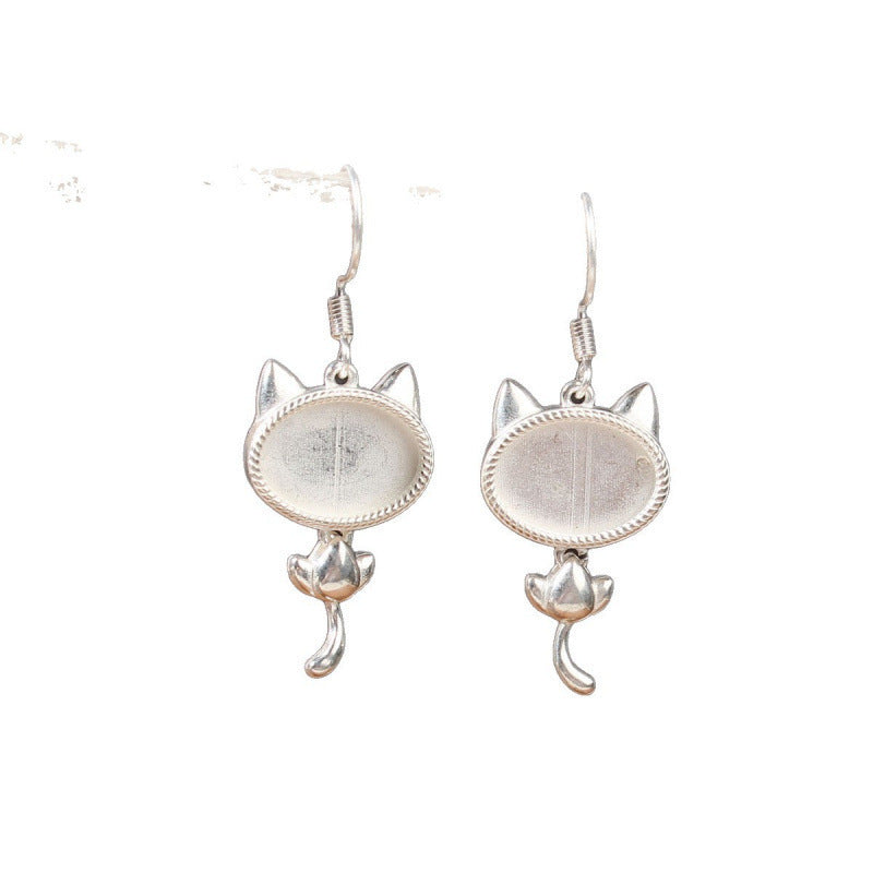 Ethnic Minority Style Handmade Miao Sier Earrings