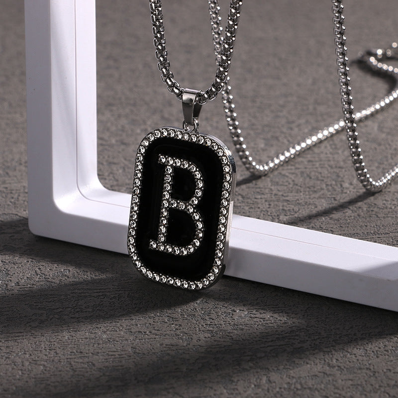 Hipster Man's Stainless Steel Alloy Personalized Hip Hop Personality Necklaces