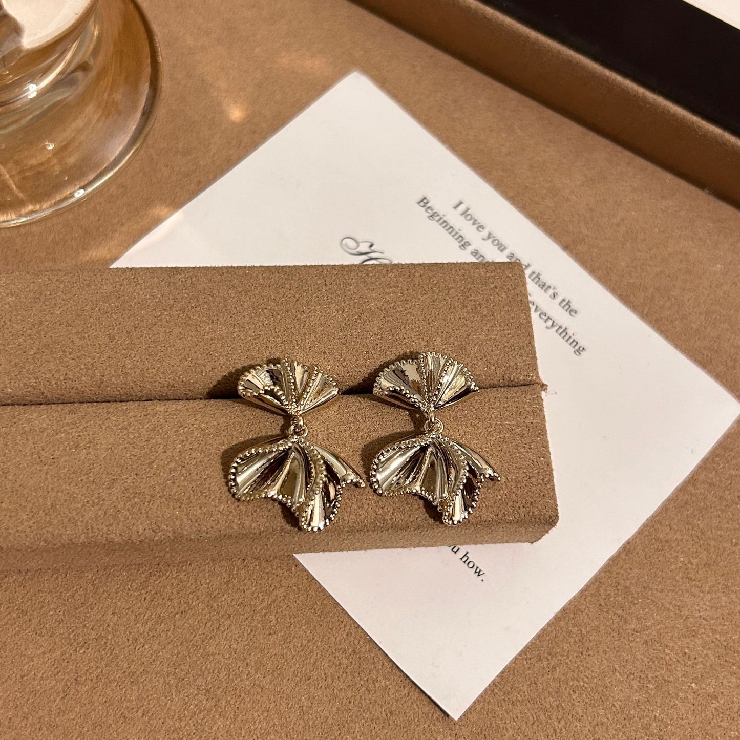 Style Niche Design Premium Personality Bow Everyday Joker Unique Exquisite Stud Earrings