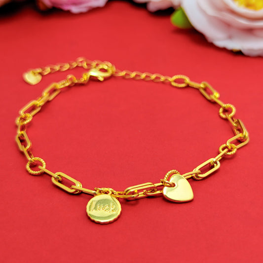 Women's Heart Lucky Symbol Design Simple Commute Bracelets