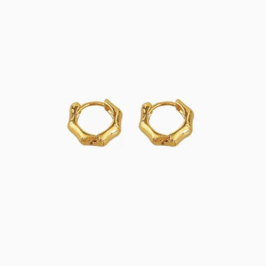 Women's Personalized Gold Simple Bamboo For Trendy Temperamental Earrings