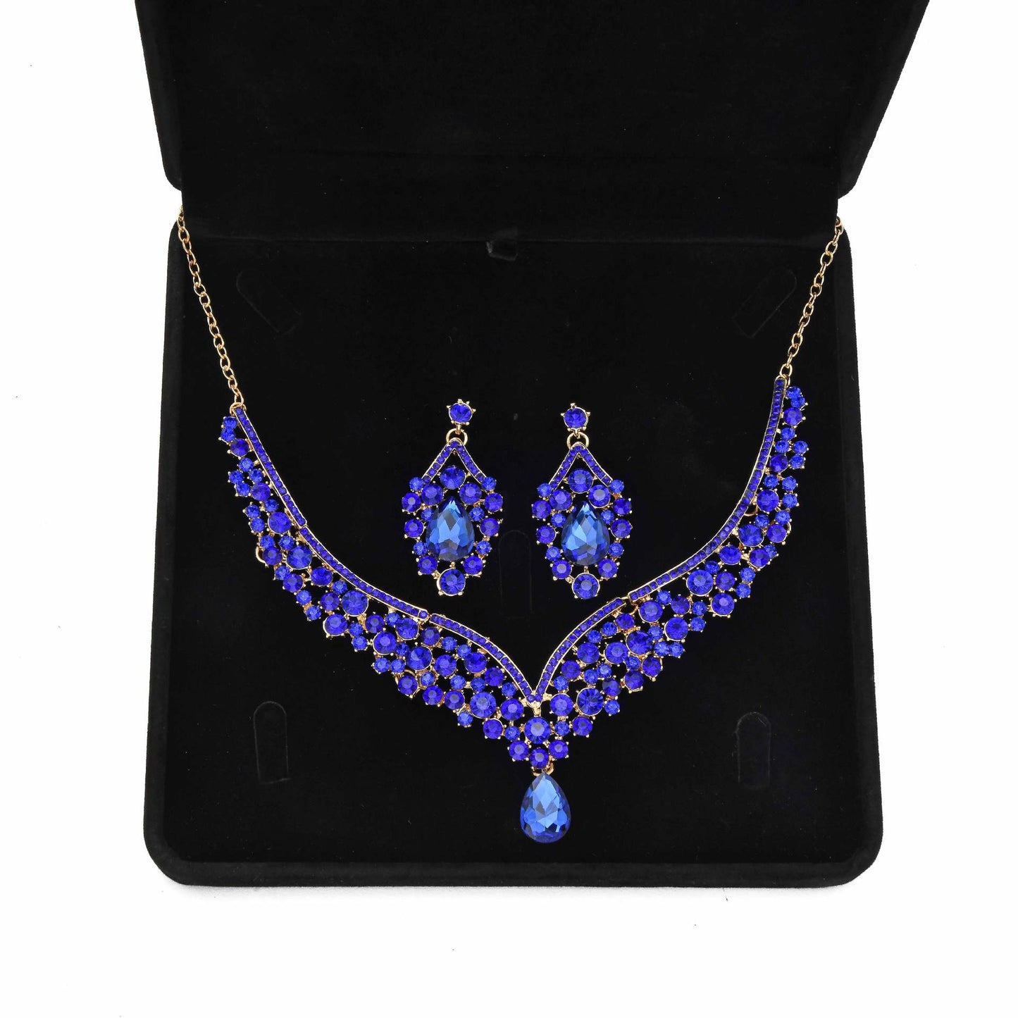 Bride Wedding Two-piece Exquisite Rhinestone Suite Necklaces