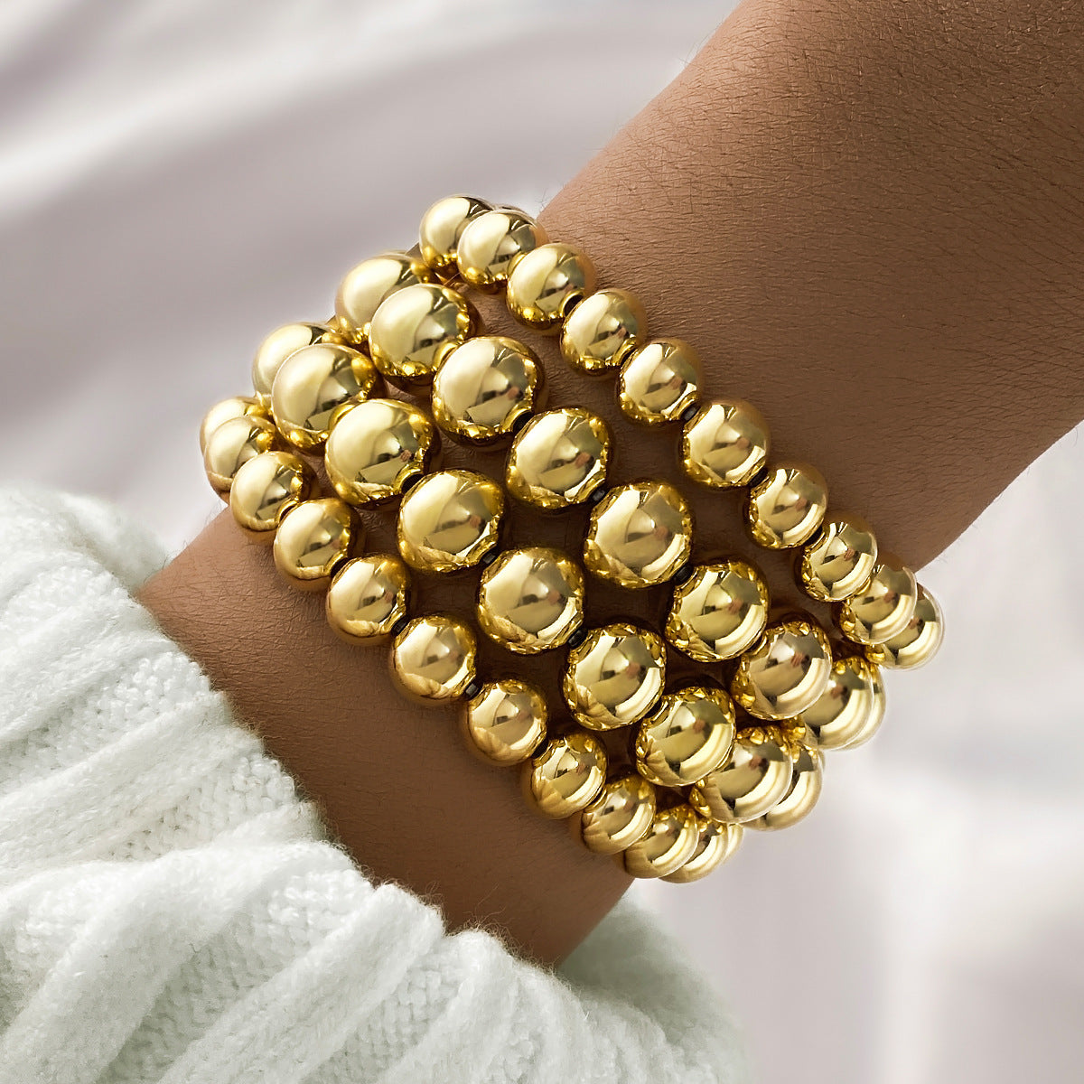 Sweet Cool Beaded Female Hot Niche High-grade Love Male Bracelet