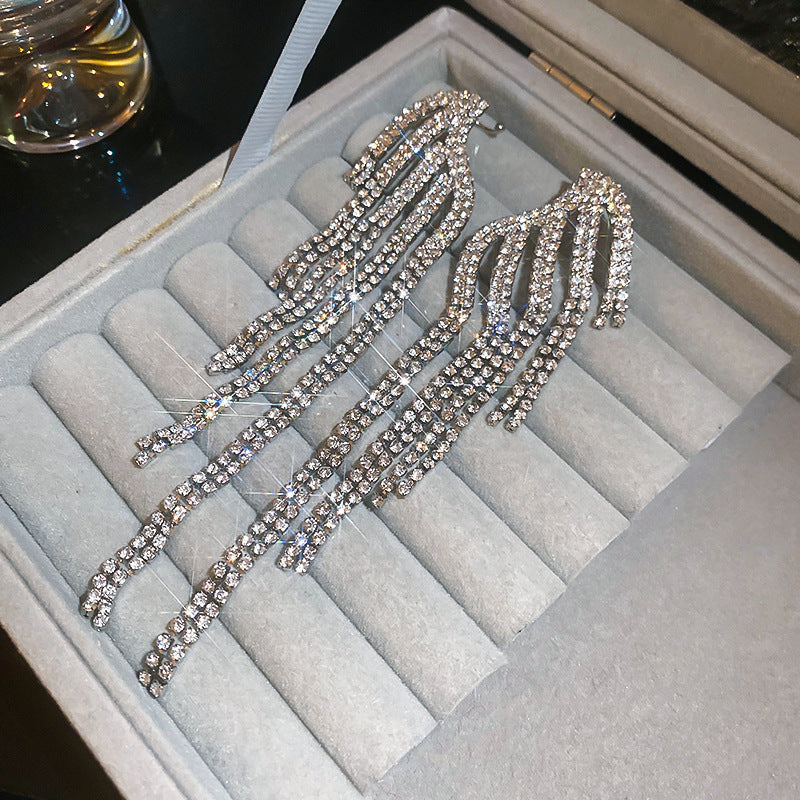 Tassel Ear Clip Vintage Court Style Rings