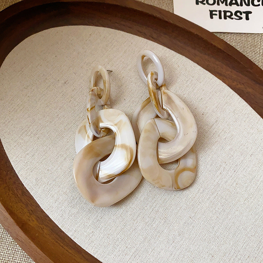 Women's Print Lovely Geometric Trendy Personality Light Luxury Earrings