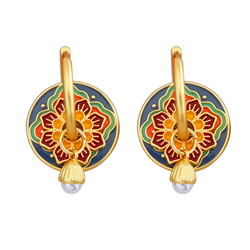 Women's Chinese Style Ethnic Tassel High-grade Temperament Fashion Ancient Rings