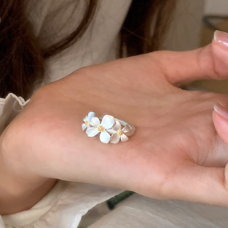 Women's Gardenia Fashionable Simple Elegant Index Finger Light Luxury High Sense Ring