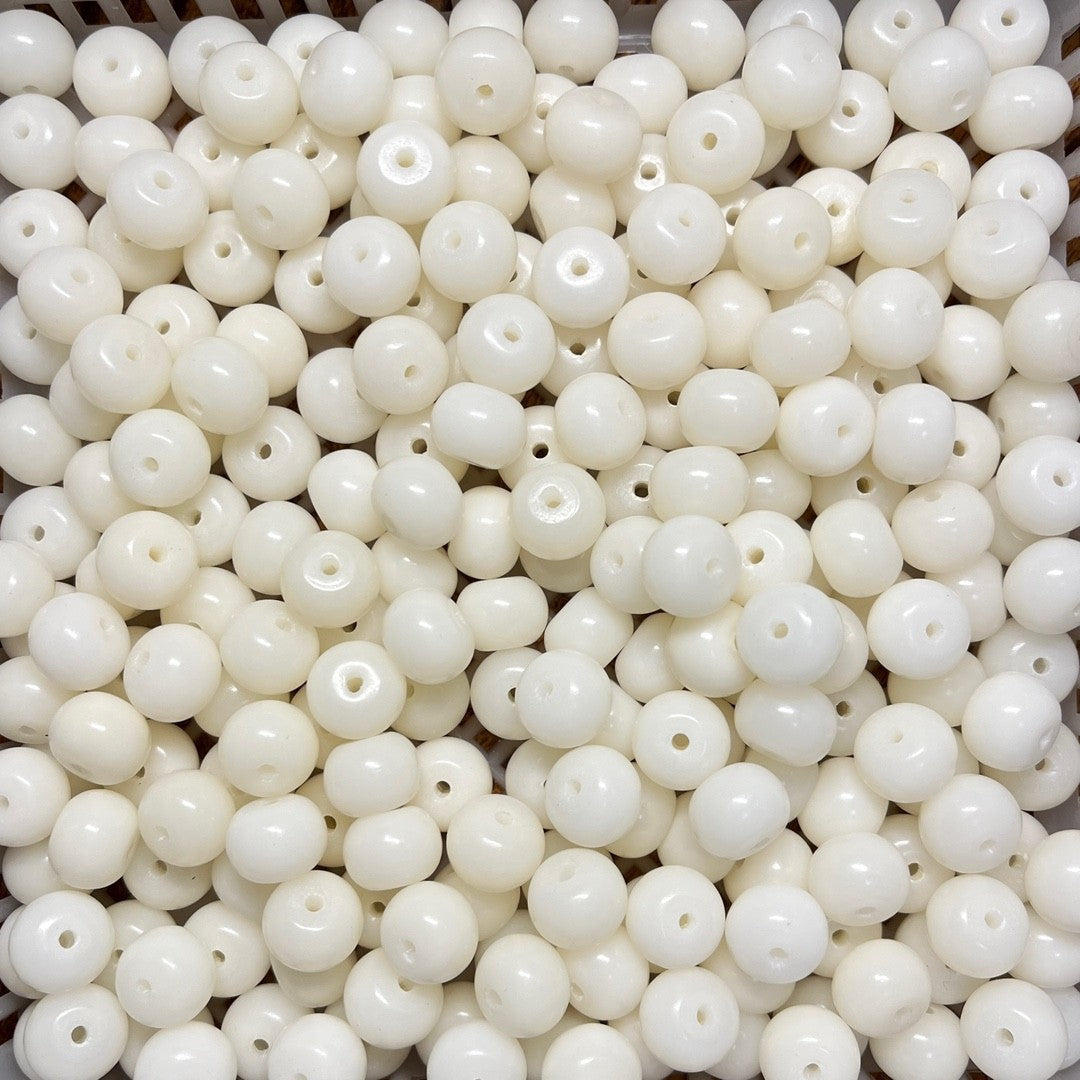 White Jade Bodhi Root Seed Scattered Beads High Throw Bracelet