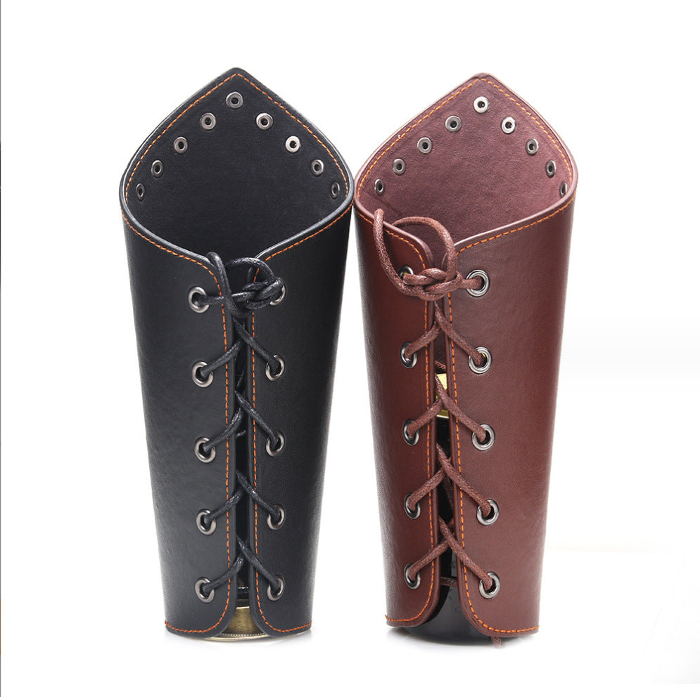 Men's Rope Woven Wristband Simple Width Leather Bracelets