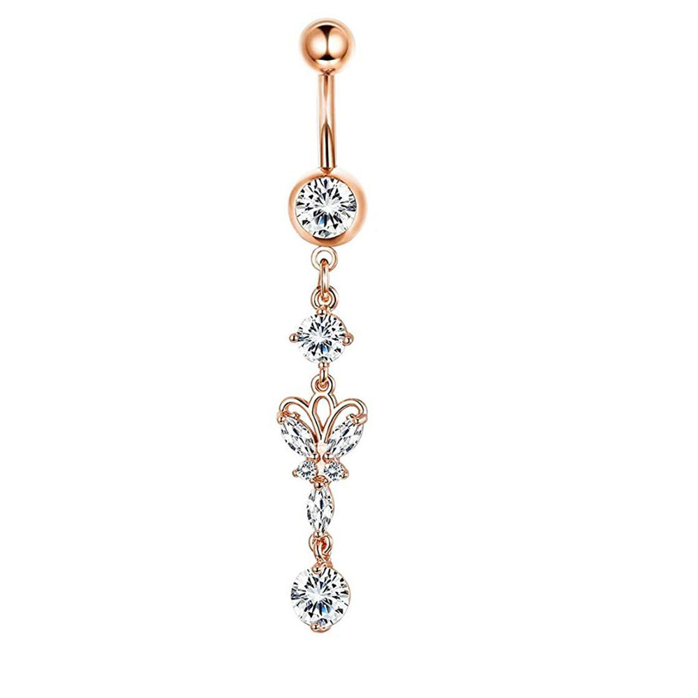 Mix Match Zircon Navel Suit Human Body Rings