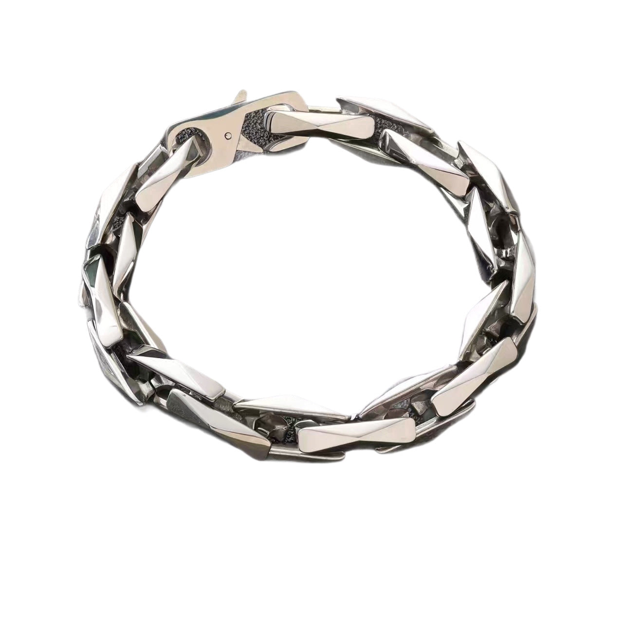 Men's Trendy Titanium Steel Cuban Link Chain Hip Hop Bracelet