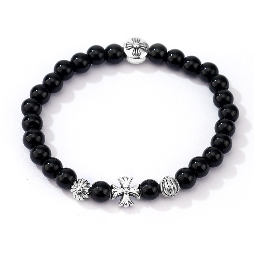 Opal Cross Beaded Simple Fashion Retro Girlfriends Bracelet